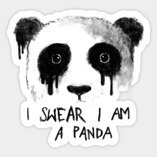 I swear I am a panda Sticker